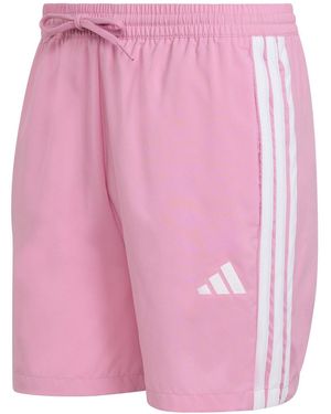 adidas Essentials 3 Stripes Shorts - Pink