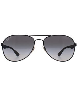 Ray-Ban Aviator Gradient Polarized Rb3549 Metal - Grey