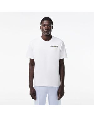 【関税・送料込 国内発】 LACOSTE Repeat Back Print T-Shirt Black Lacoste Repeat Back Print T-Shirt - JD Sports Global