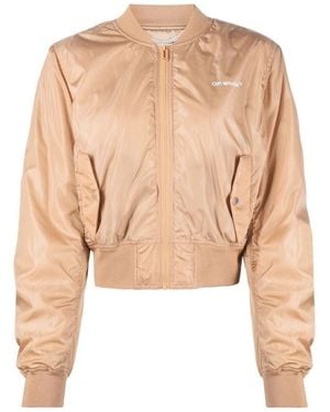 Off-White c/o Virgil Abloh Diag Light Bomber Jacket Polyamide - Natural