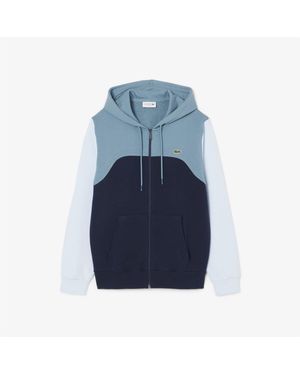 Lacoste Colour Block Hoodie - Blue
