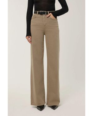 Hiccup High Waist Wide Leg Jeans - Natural