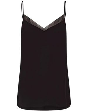 Ted Baker Lulea Chiffon Inzetstuk Zwarte Cami Top