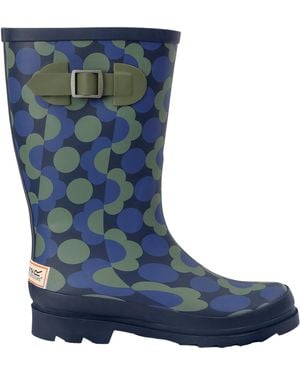 Regatta Ladies Orla Kiely Rain Cloud Mid Calf Wellington Boots - Blue
