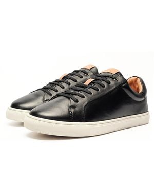 Catesby England Hugo Leather Trainers - Black