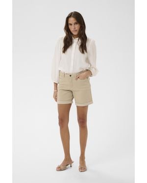 Kaffe Denim Short Kazelina Denim Short Regular Fit - Naturel