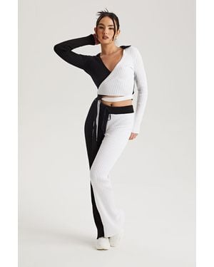 Urban Bliss Colour Block Trousers - White