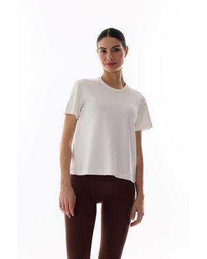 Penti Oversized Cotton Crew Neck T-Shirt - White