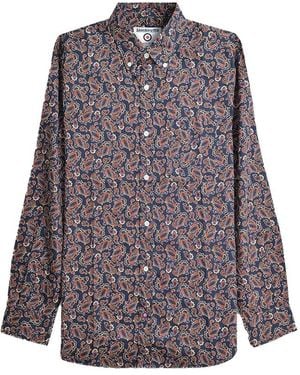 Lambretta Paisley Long-Sleeved Shirt - Purple