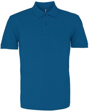Asquith & Fox Poloshirt Met Korte Mouwen (Pauw) - Blauw