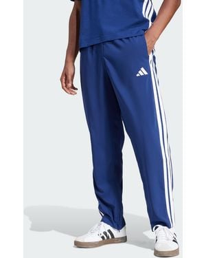 adidas Essentials 3-Stripes Stanford Trousers Open Hem - Blue