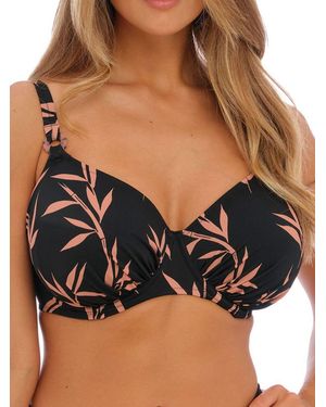 Fantasie Luna Bay Gathered Full Cup Bikini Top - Black
