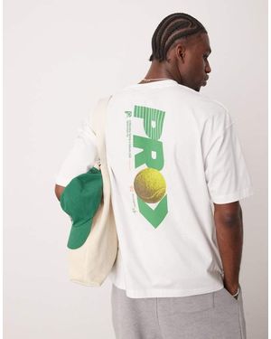 ASOS Oversized T-Shirt With Sports Graphic - White