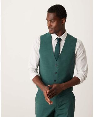 ASOS Slim Suit Waistcoat - Green