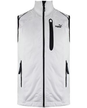 PUMA Zip Up Graphic Logo Sleeveless Vest 506813 - Grey