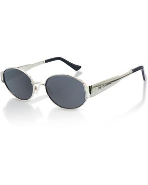 Infinity Leather De-Gamme Oval Polarized Uv Protection Sunglasses - Blue