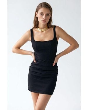 MixRay Bodycon Mini Dress - Black