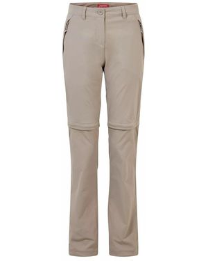 Craghoppers Ladies Nosilife Pro Ii Convertible Trousers (Mushroom) - Grey