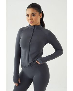 DSGN Studio Sport Contour Seamless Zip Through Sports Jacket - Blue