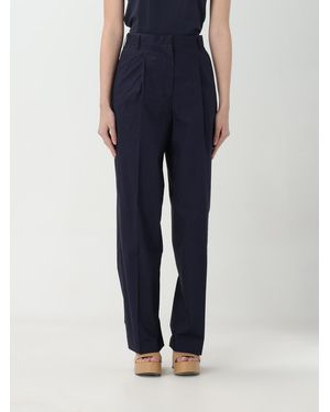 Officine Generale Brede Pijpen Katoenen Broek - Blauw