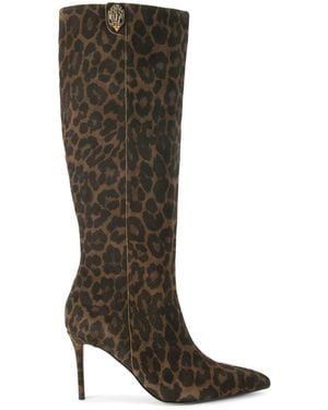 Kurt Geiger Suede Belgravia Knee Boots - Brown