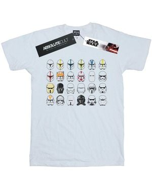 Star Wars Trooper Helmets T-Shirt Cotton - Blue
