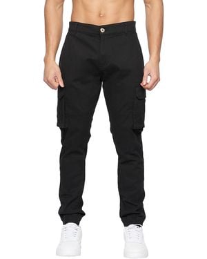 Crosshatch Frentons Cargo Trousers - Black