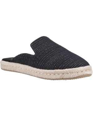 TOMS Santiago Muiltjes Textiel Vrouwen Metallic - Blauw