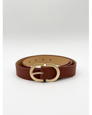 SVNX Belt With Metal Buckle - Brown
