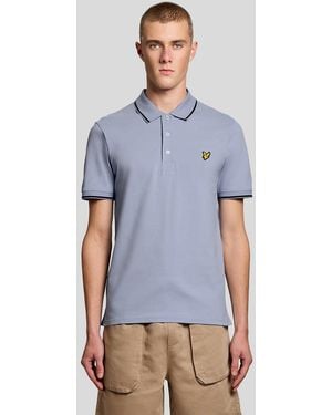 Lyle & Scott Tipped Polo Shirt - Blue