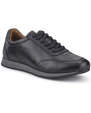 Jones Bootmaker Southend2 Leather Trainers - Black