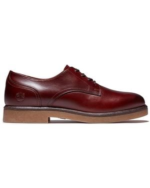 Timberland Cambridge Square Slip-On Nubuck Leather Brogues A2G1Z Leather (Archived) - Red