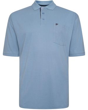 Forge Plus Size Polo Shirt - Blue
