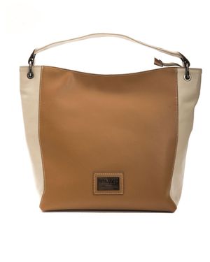 Pompei Donatella Leather Shoulder Bag - Brown