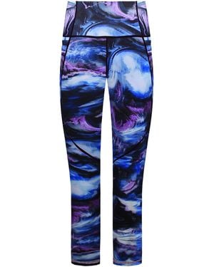 Sweaty Betty Power Pro Workout Print Leggings Polyamide - Blue