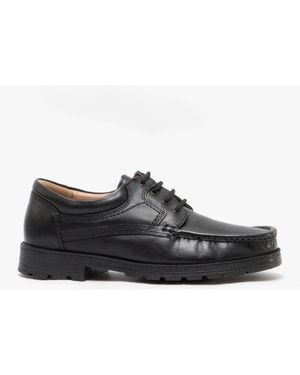 Roamer Dane Lace-Up Apron Gibson Shoes Leather - Black