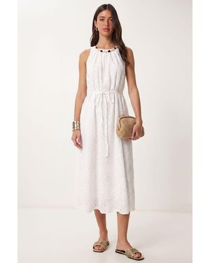 Happiness İstanbul Modal-Blend Maxi Dress - Natural