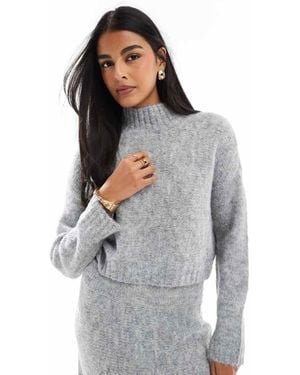 Vero Moda Aware Chunky Roll Neck Jumper Co-Ord - Grey
