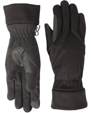 Mountain Warehouse Touch Screen Gloves With Textured Palm Quick Drying Glove - Black