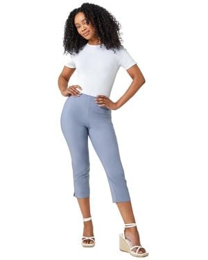 Roman Petite Cropped Stretch Trouser - Blue