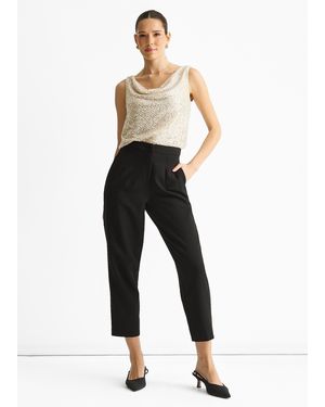 Gini London Sequin Cowl Neck Cami Top - Multicolour