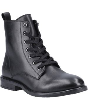 Hush Puppies Valentina Leather Boots - Black