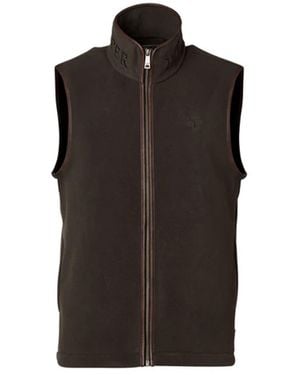 Holland Cooper Country Fleece Gilet Khaki - Black