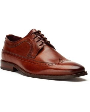 Base London Havisham Leather Derby Shoes - Brown