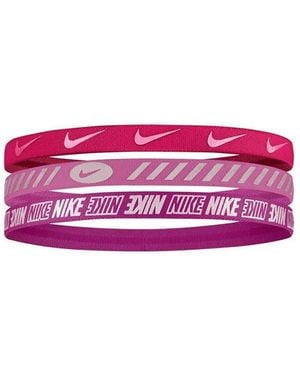 Nike Hairband (Pack Of 3) - Pink