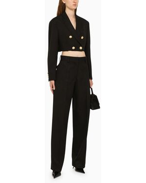 Palm Angels Blend Boyfriend Blazer - Black