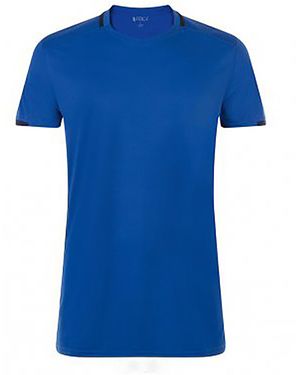 Sol's Classico Contrast Short Sleeve Football T-Shirt (Royal/French) - Blue