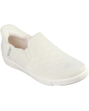 Skechers Ladies Breezest Slip-On Trainers (Off) - White