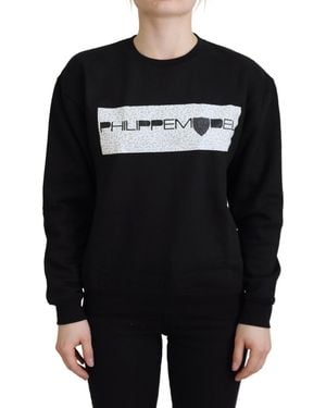 Philippe Model Zwarte Graphic Print Sweatshirt