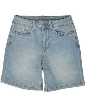 Vila Stretch High Waist Denim Shorts - Blue